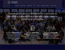 Tablet Screenshot of ciudadanointeligente.org